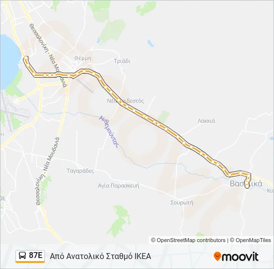 87Ε  Line Map
