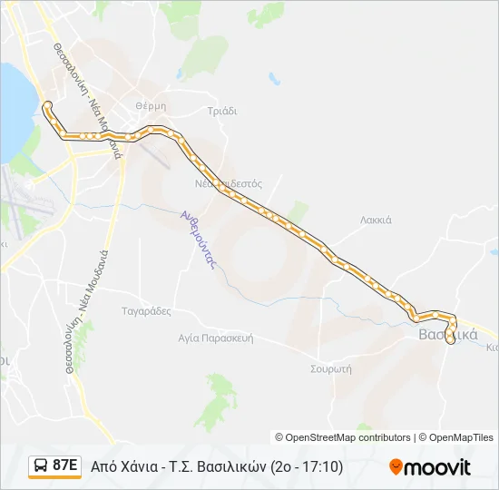 87Ε  Line Map