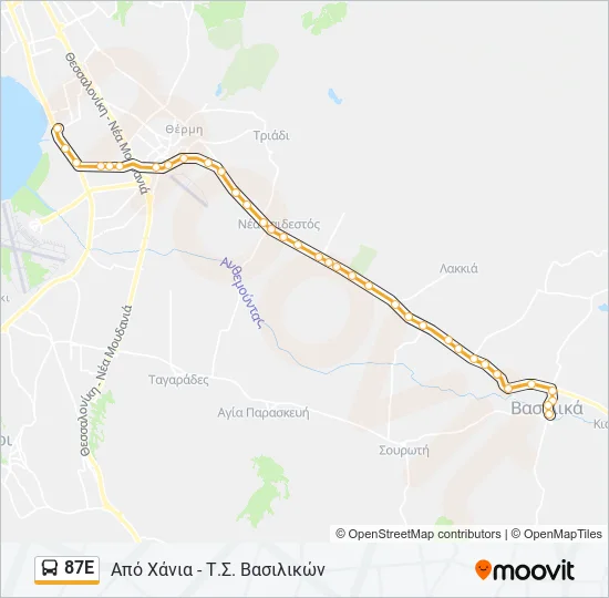 87Ε  Line Map