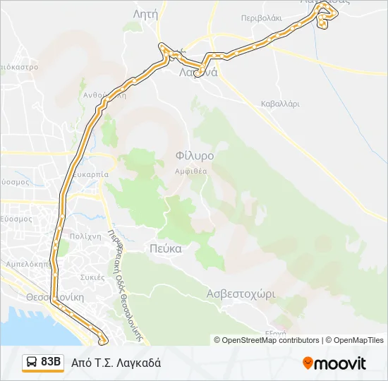 83Β  Line Map
