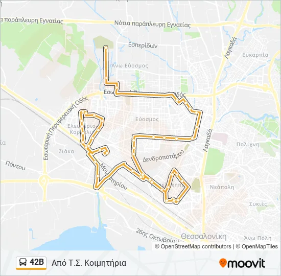 42Β  Line Map