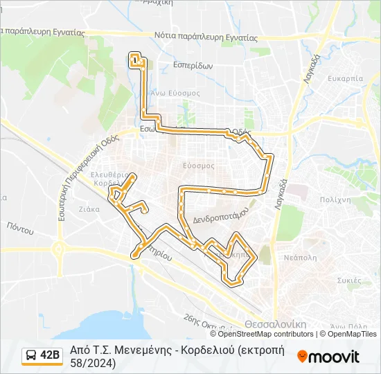 42Β  Line Map
