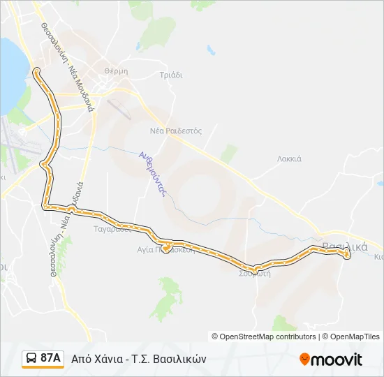 87Α  Line Map