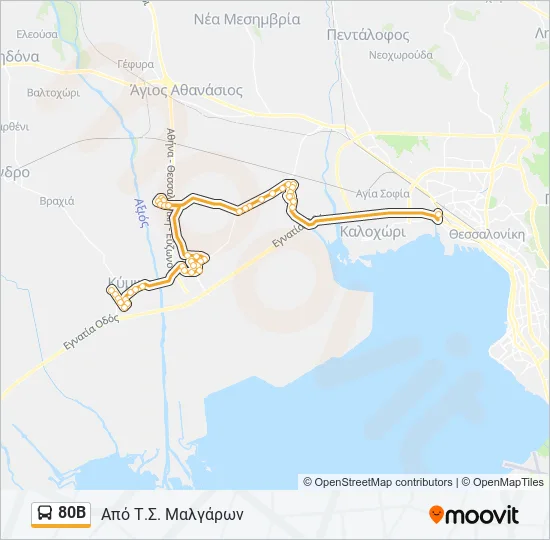 80Β  Line Map