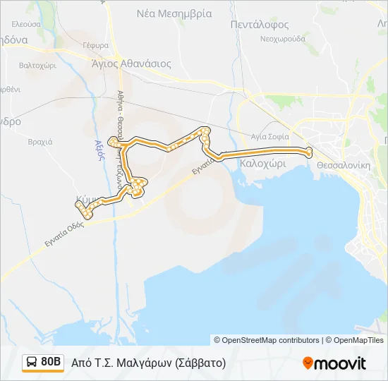 80Β  Line Map