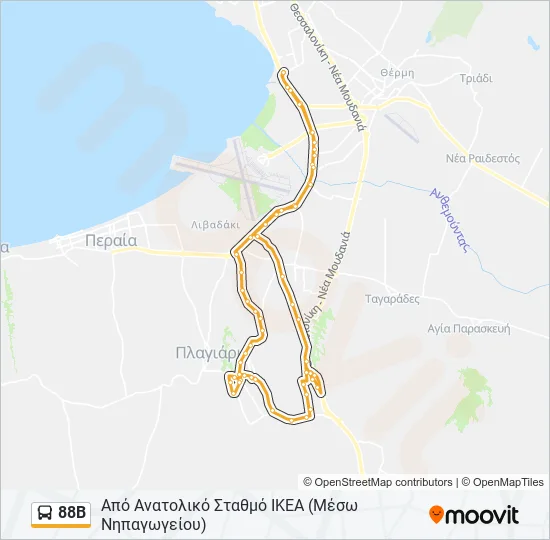 88Β  Line Map