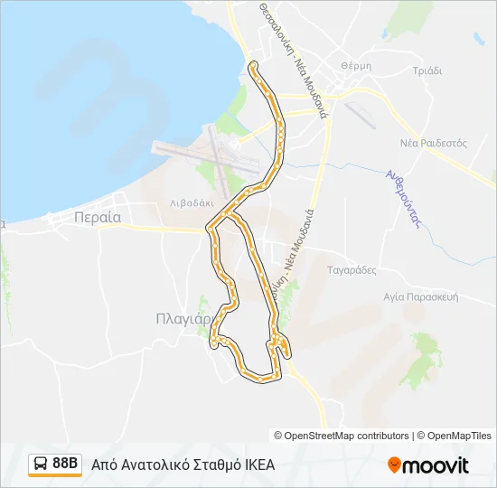 88Β  Line Map