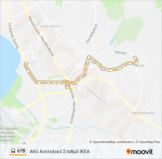 67Β  Line Map