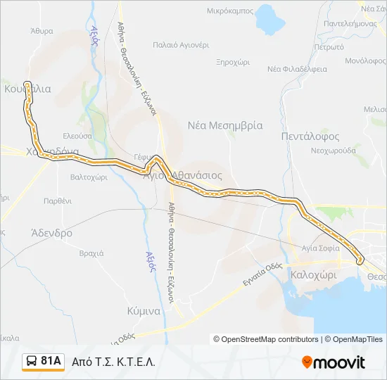 81Α  Line Map