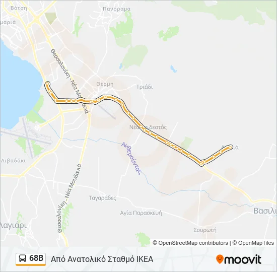 68Β  Line Map