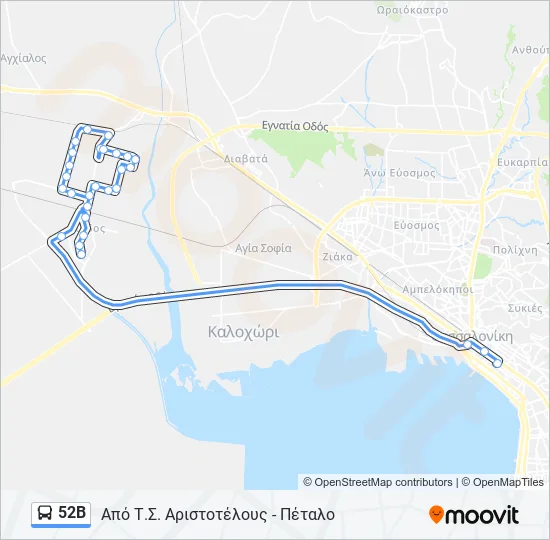 52Β  Line Map