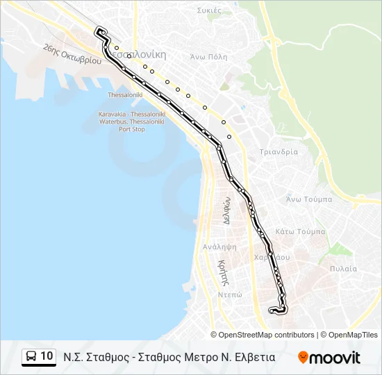 10 Bus Line Map