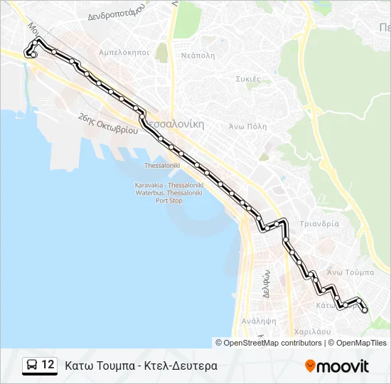 12 Bus Line Map