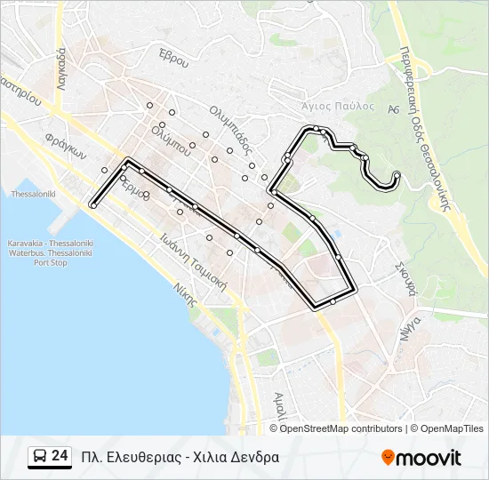 24 Bus Line Map