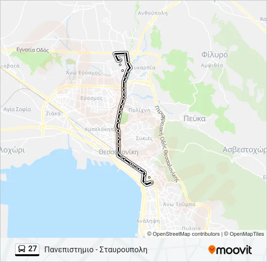 27 Bus Line Map