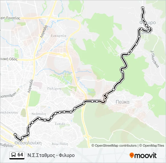 64 Bus Line Map