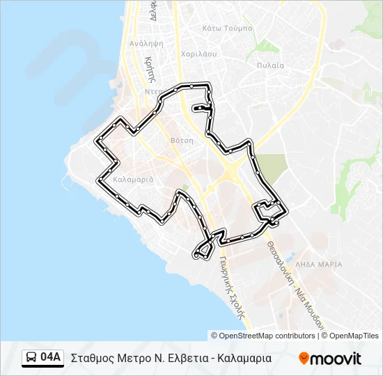 04A Bus Line Map