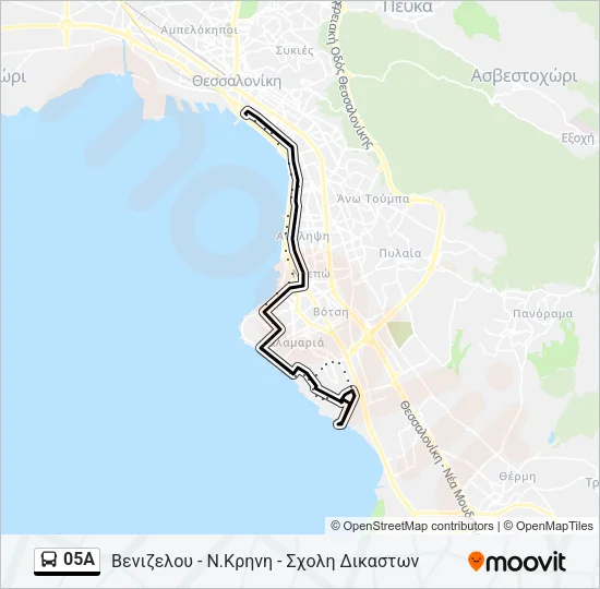 05A Bus Line Map