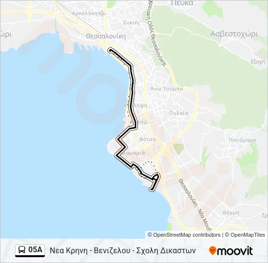 05A Bus Line Map
