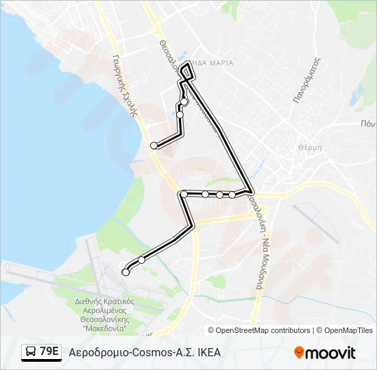 79E Bus Line Map