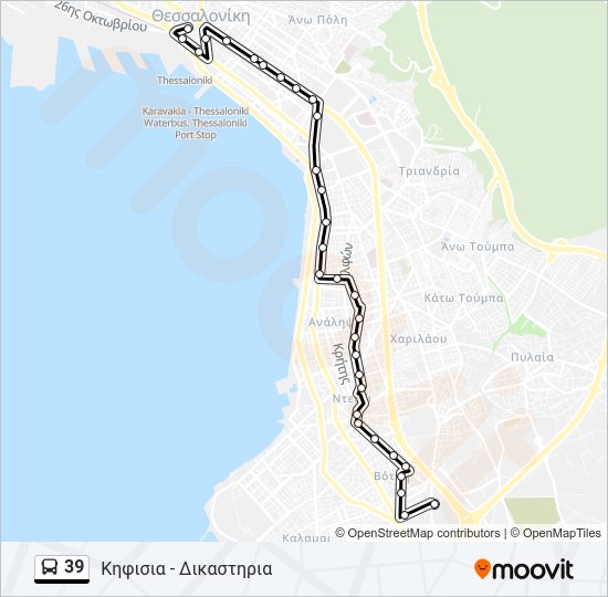 39 Route: Schedules, Stops & Maps - Κηφισια - Δικαστηρια (Updated)