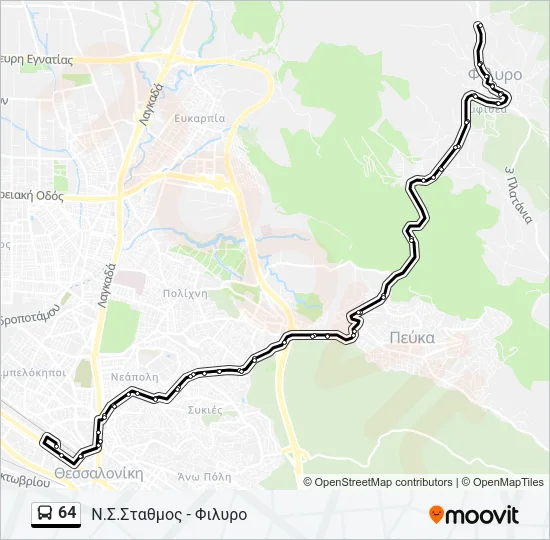 64 Bus Line Map