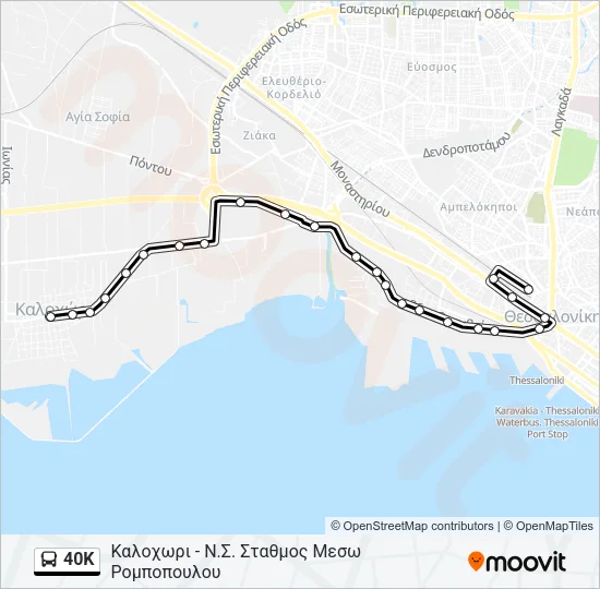 40K Bus Line Map
