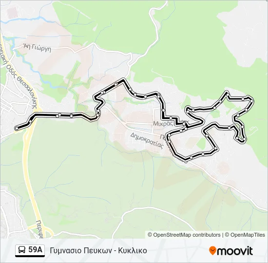 59A Bus Line Map