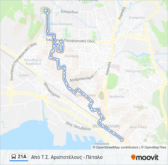 21Α  Line Map
