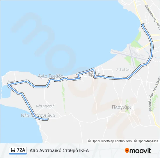 72Α  Line Map