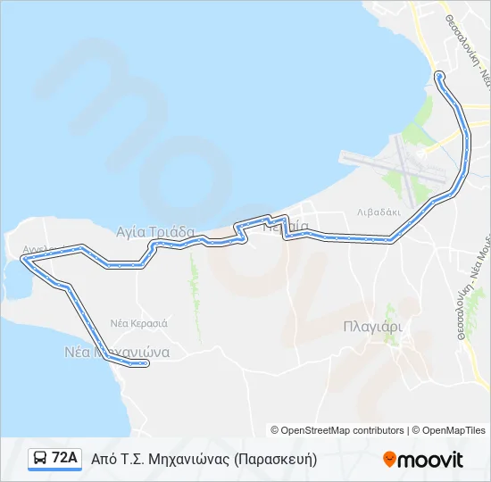 72Α  Line Map