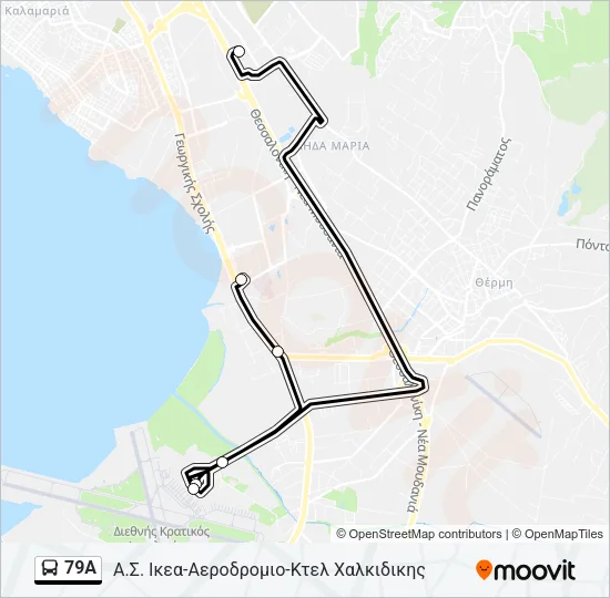 79A Bus Line Map