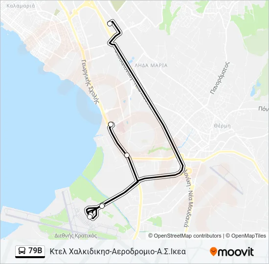 79B Bus Line Map