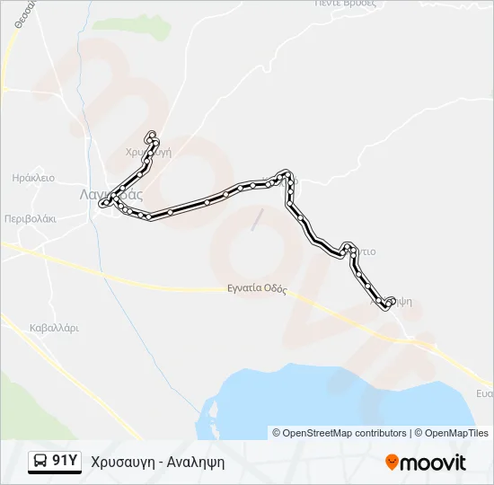 91Y Bus Line Map