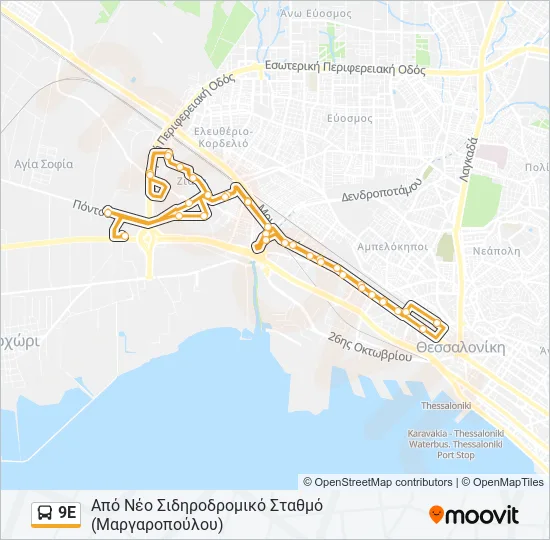 9Ε  Line Map