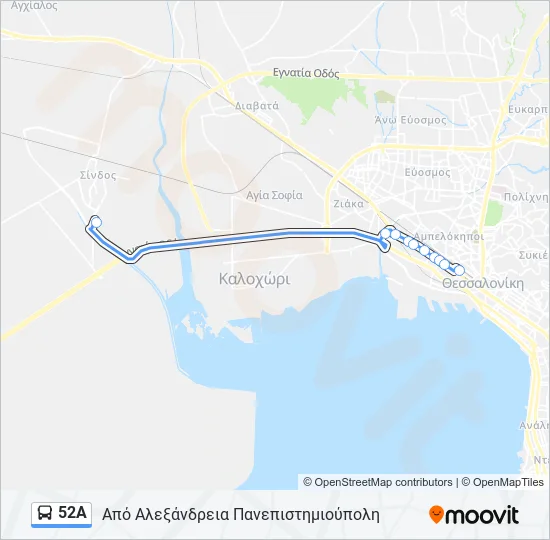 52Α  Line Map