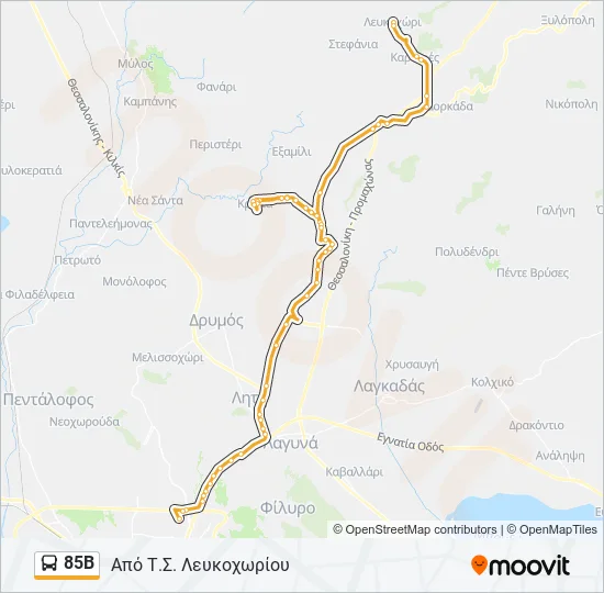 85Β  Line Map