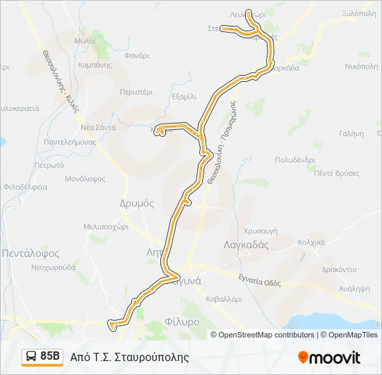 85Β  Line Map