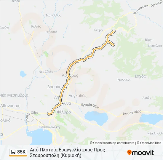 85Κ  Line Map