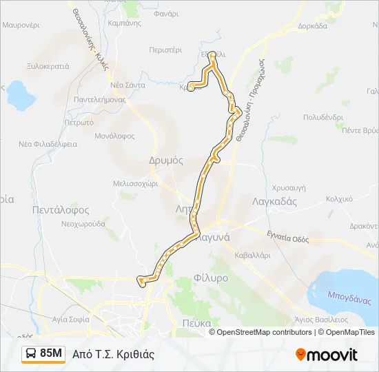 85Μ  Line Map