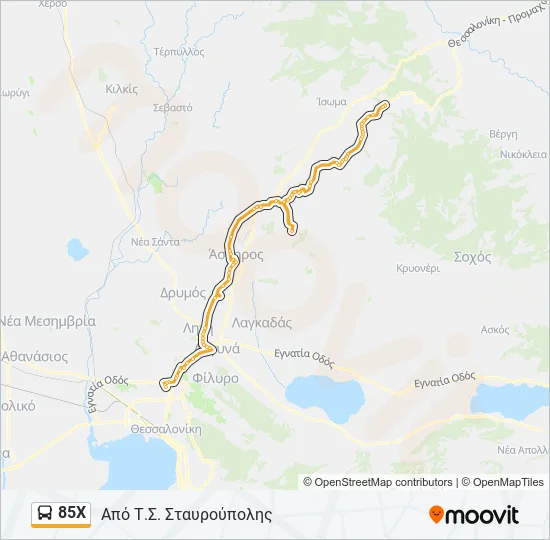 85Χ  Line Map