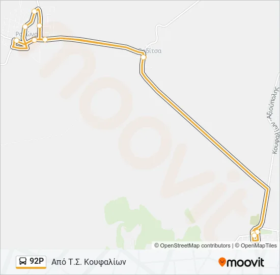 92Ρ  Line Map