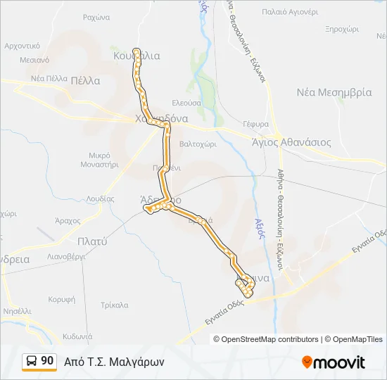 90  Line Map