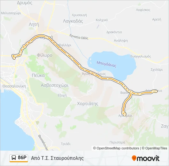 86Ρ  Line Map