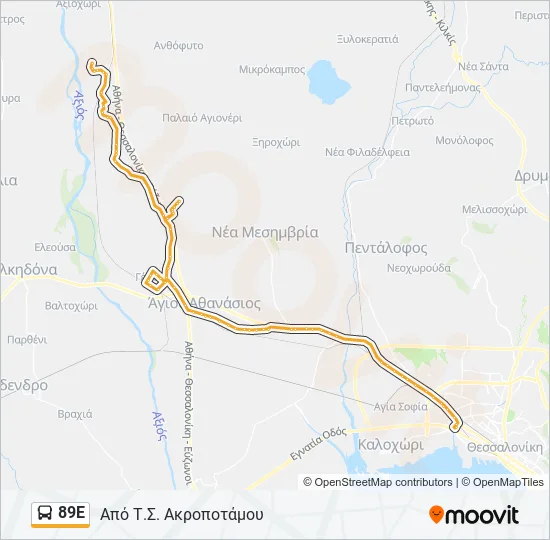 89Ε  Line Map
