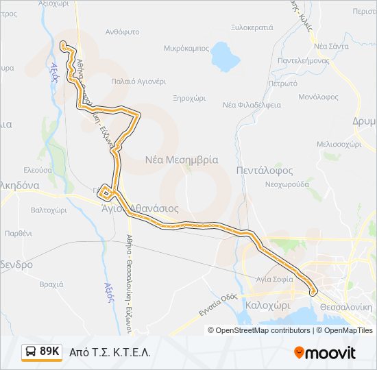 89Κ bus Line Map
