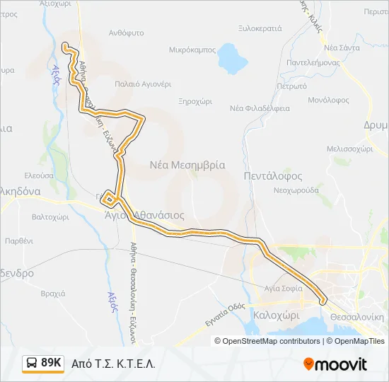 89Κ  Line Map