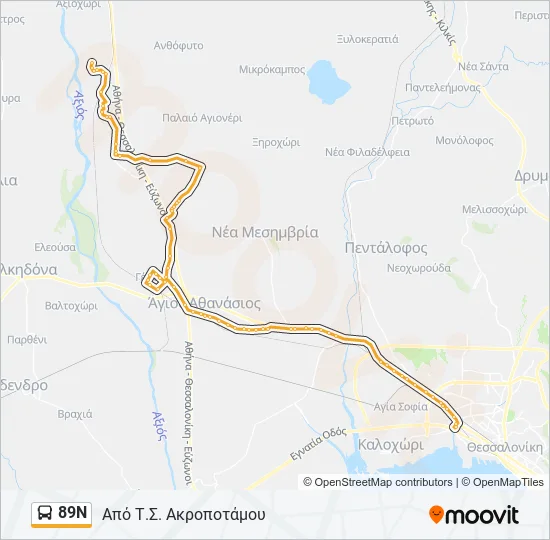 89Ν  Line Map