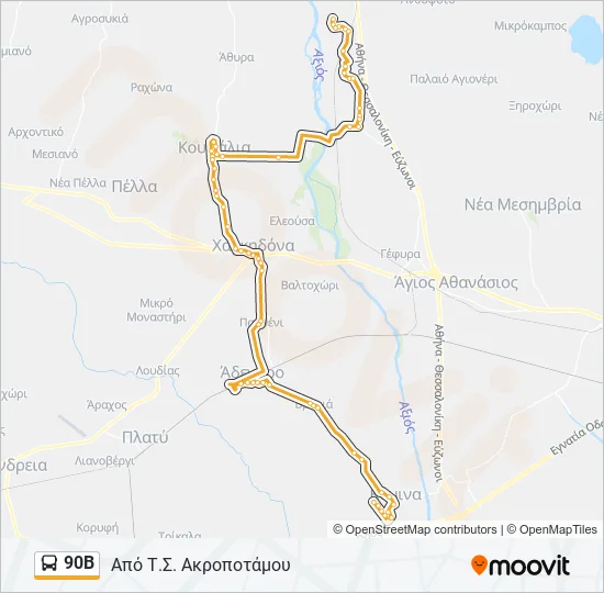 90Β  Line Map