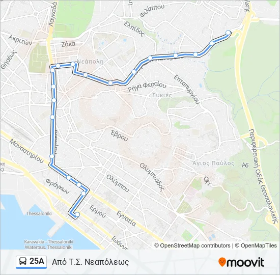 25Α  Line Map